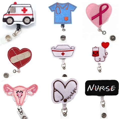Nurse Accessories Blue Nurse Uniform Orange Stethoscope Retractable