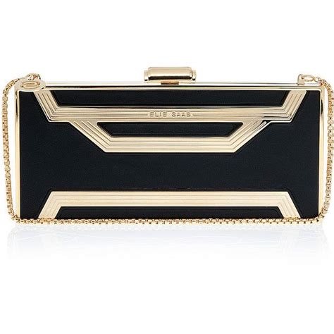 Elie Saab Rectangle Box Clutch Bag 856 Found On Polyvore Evening
