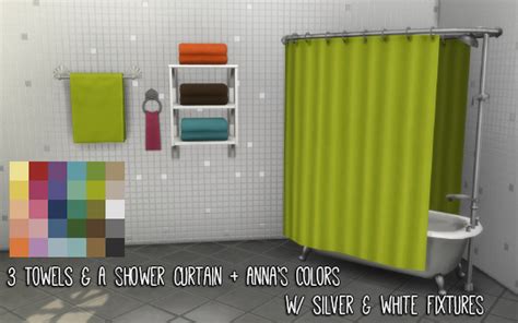 Sims 4 Urban Shower Curtains