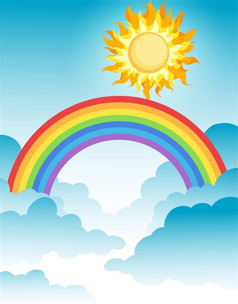 A Beautiful Rainbow Over The Sky 358973 Vector Art At Vecteezy 194