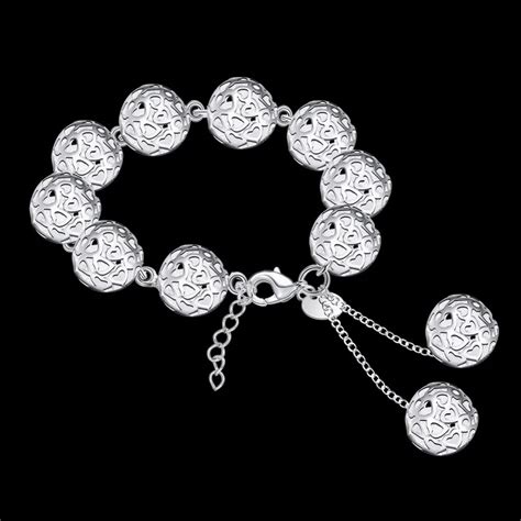 Womens Jewelry 8 Inch Bracelet 925 Sterling Silver Fashion Charm 14mm