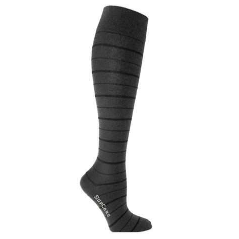 compression stockings bamboo fibers with black stripes