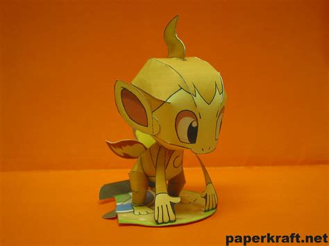 Pokemon Papercraft Chimchar 06 Ron Rementilla Flickr