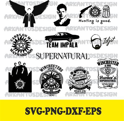 Supernatural Svg Supernatural Silhouette Winchester Svg C Inspire