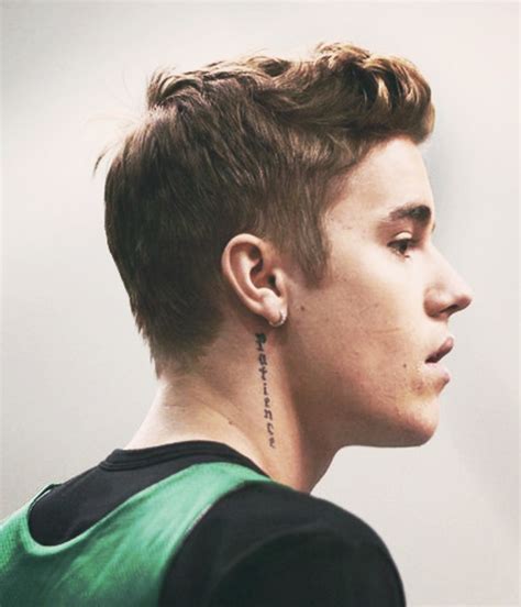 27 Cool Justin Bieber Neck Tattoo Pictures