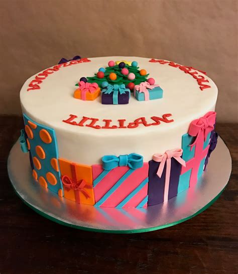Check out some of these cake pictures that we can make for your birthday party in nyc. Cakes by Mindy: Christmas Themed Birthday Cake 12"