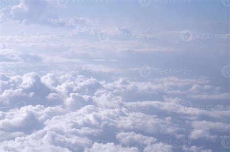 Beautiful Cloudy Sky From Aerial View Background Airplane View Above