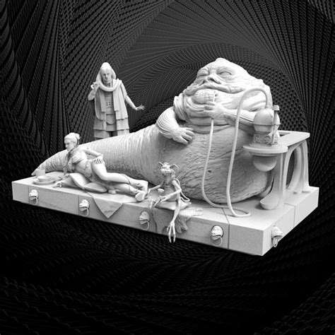Jabba The Hutt Diorama From Starwars SpecialSTL