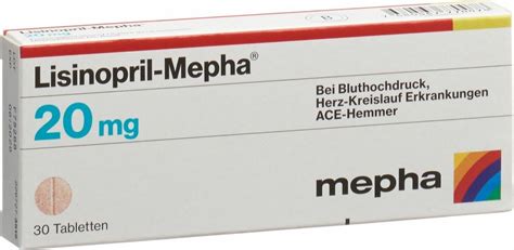 Lisinopril Mepha Tabletten 20mg 30 Stück In Der Adler Apotheke