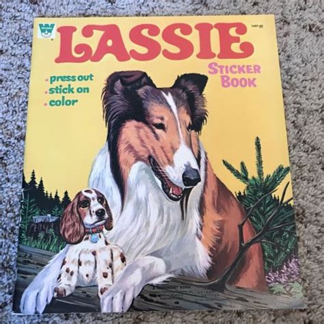 Lassie Vintage Unused 1971 Whitman Sticker Book Antique Price Guide Details Page