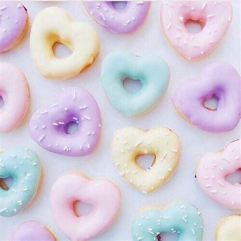 Heart Pastel Donuts Cute Desserts Kawaii Food Pastel