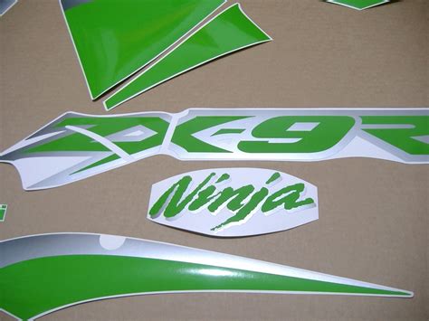 Lime Green Custom Decals Set For Kawasaki Zx 9r 2002 2003 Ninja Moto