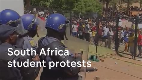 South Africa Student Protests Live From Pretoria Youtube