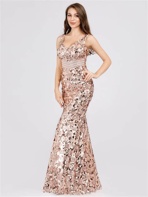 women s clothing ever pretty long sequins celebrity prom gowns formal evening party dresses