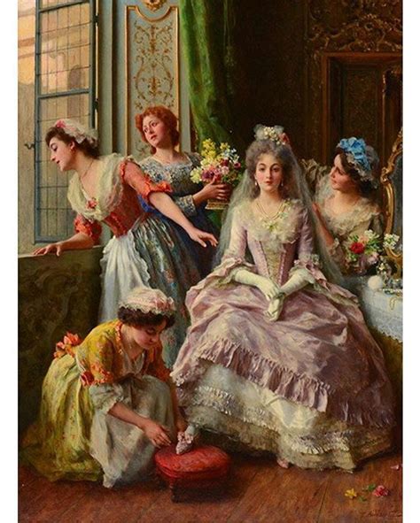 Awaiting The Bridegroom By Federico Andreotti 1847 1930 Ca 1880s
