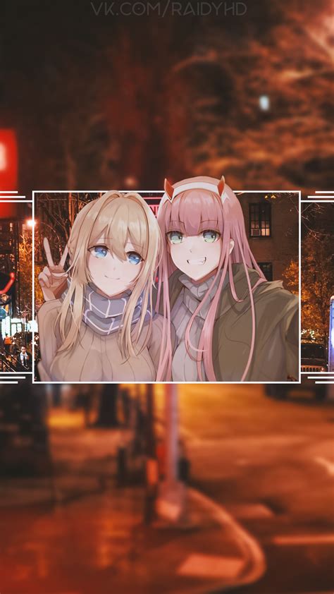 Wallpaper Gadis Anime Picture In Picture Zero Two Darling In The