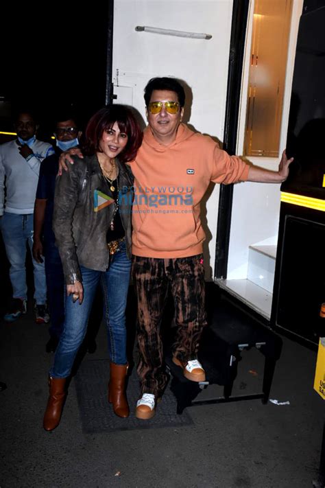 Photos Kriti Sanon Ahan Shetty Sajid Nadiadwala And Wardha Khan Snapped At An Event In Mumbai
