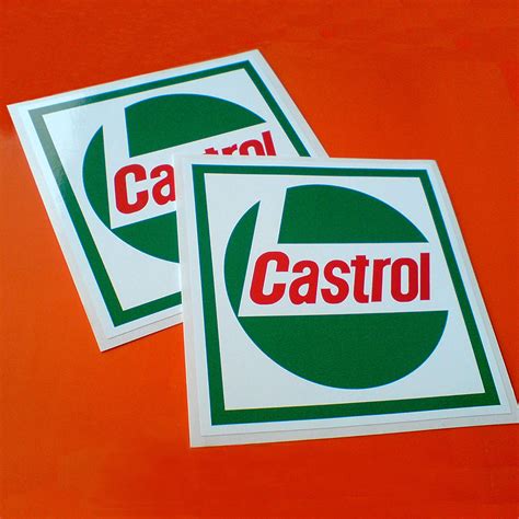 Castrol Logo Square Stickers Decal Heads Stickers And Decals