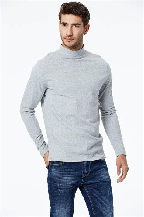 Mens Knitted Long Sleeve T Shirt