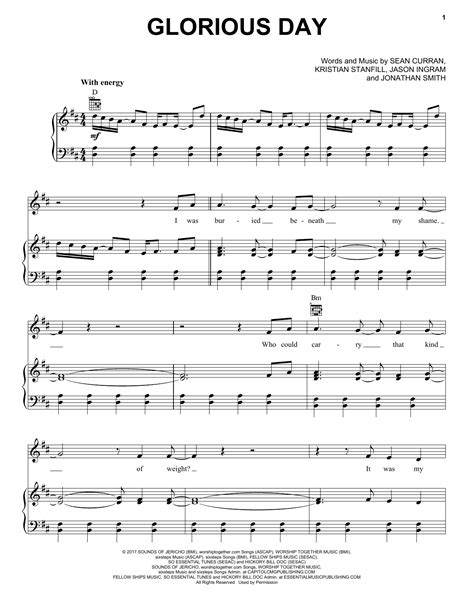 Passion Glorious Day Sheet Music Notes Download Printable Pdf Score