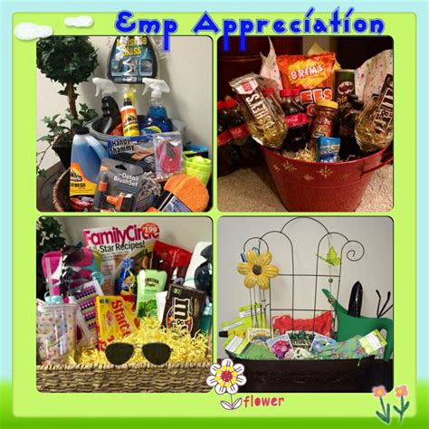 How about finding a way to. Employee Appreciation Gift Baskets! One for each week ...
