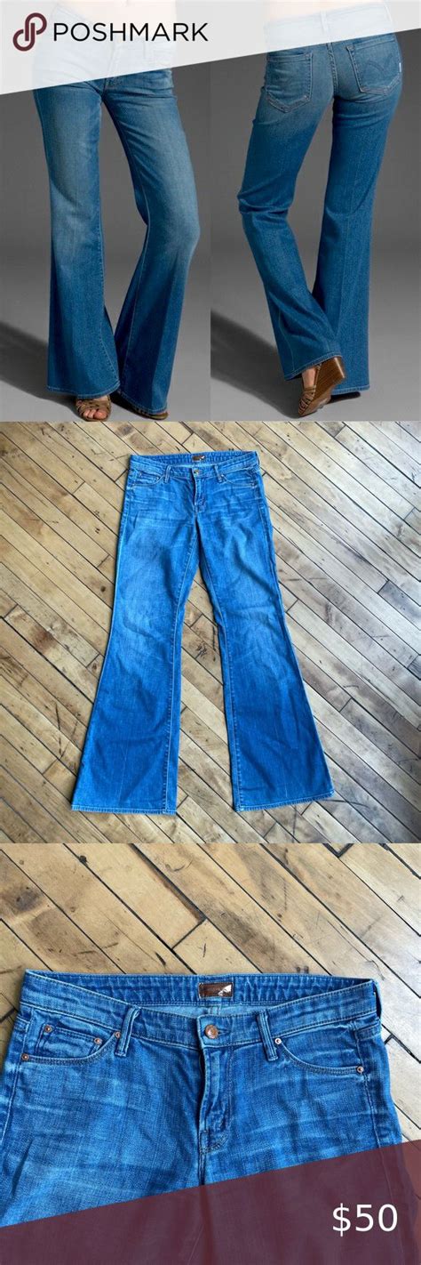 Mother Bell Bottom Jeans The Wilder Flare Jeans In Rancho Diablo