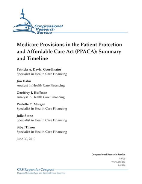 Medicare Provisions In The Patient Protection And Affordable Care Act