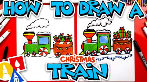 You can edit any of drawings via our online image editor before downloading. How To Draw A Christmas Train - Art For Kids Hub