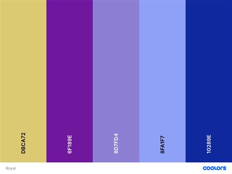 Royal Color Palette Royal Colors Palette Royal Colors Color Palette