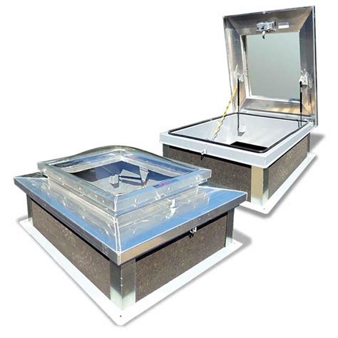 24 X 24 Aluminum Domed Roof Hatch