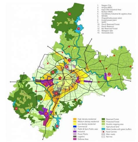 Map Of Nagpur City Nagpur City Divisions Find Easy