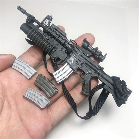16 Scale Hot Toys M16 Assault Rifle M203 Grenade Launcher For 12