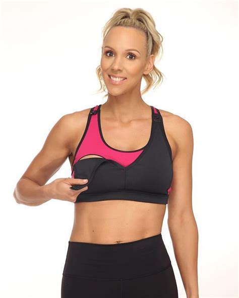 These bras give you the comfort and support you need while also allowing you to nurse your little one with ease. Love and Fit nursing friendly sports bras (With images ...