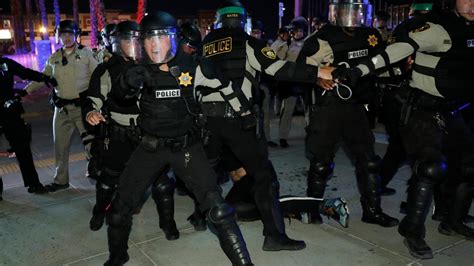 Second Day Of Protests Turn Violent In Las Vegas Police Arrest 103