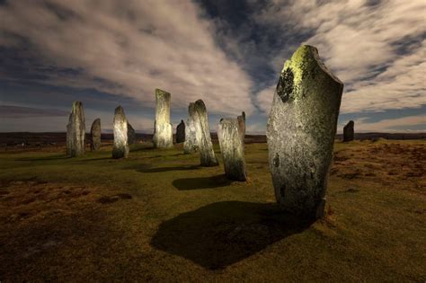 Callanish Standing Stones At Night Isle Of Lewis Scotland Melvin