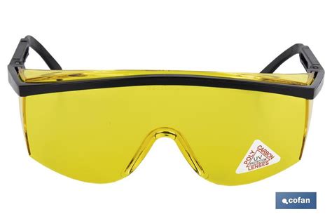 Gafas De Seguridad Lente Color Amarillo Protección Uv En 1662001