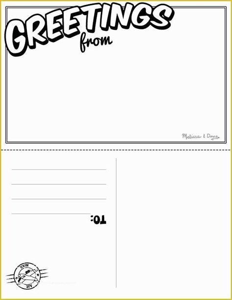 Free Printable Postcard Template Of 10 Best Of Postcard Writing