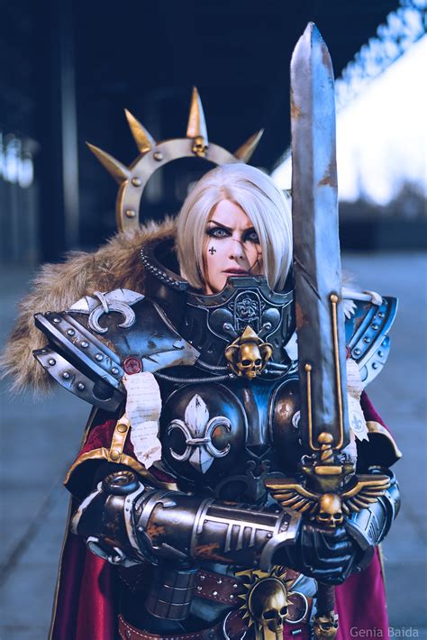 This is the second time i did a necron character and i really enjoyed painting an alternative blue color scheme. Sister of Battle by Kinpatsu C2E2 2019 Warhammer 40k Cospl ...