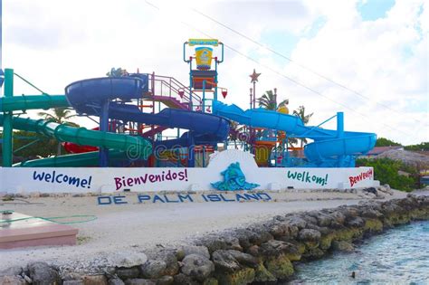 Palm Island Resort Waterpark In Aruba Editorial Image Image Of