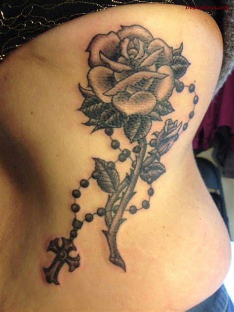 25 Rosary Tattoo Images, Pictures And Designs