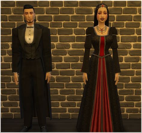 Sims 4 Ccs The Best Ts2 Vampire Outfits Conversion By Mathcope