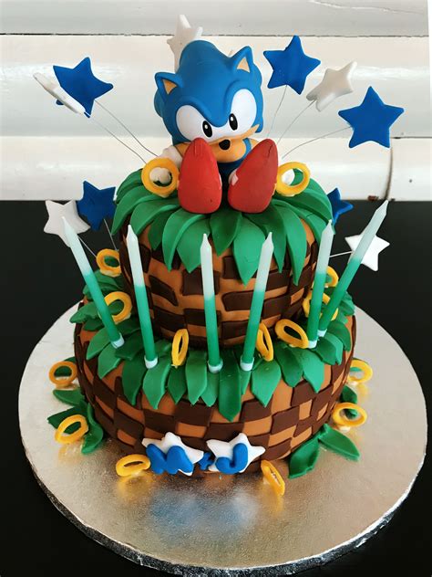 Hedgehog Birthday Sonic Birthday Birthday Cake Sonic The Hedgehog