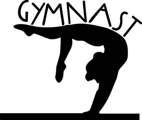 Gymnastics Clipart Silhouette Free Clipartfest Gymnastics