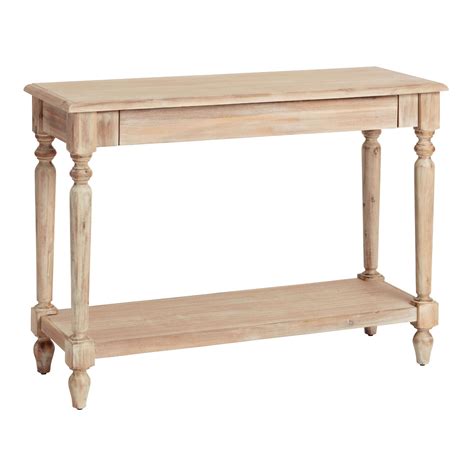 Weathered Natural Wood Everett Foyer Table World Market Space