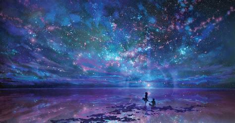 24 Anime Starry Sky Wallpaper Baka Wallpaper