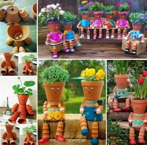 How To Make Diy Clay Pot People Instructions The Whoot Diy Flower