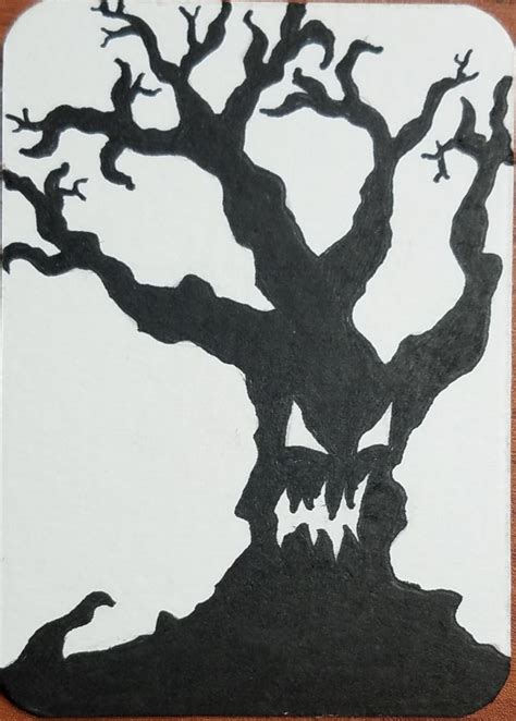 How To Draw Spooky Trees Step By Step With Pictures Art By Ro