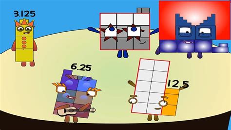 Step Squads 0 1275numberblocks Band But Three And A Eighths Youtube
