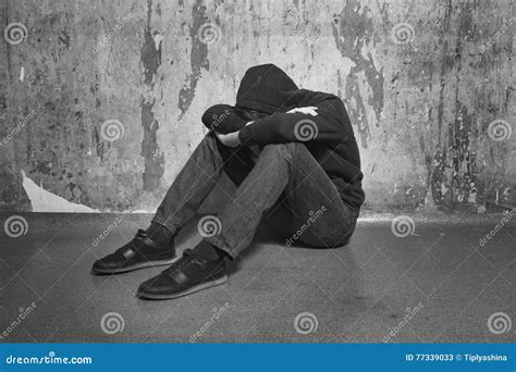 Teenage Boy In A Deep Depression Stock Image Image Of Sadness