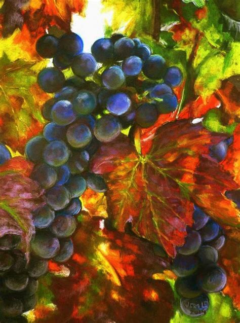Autumn Vine By Veracauwenberghs On Deviantart Grape Painting